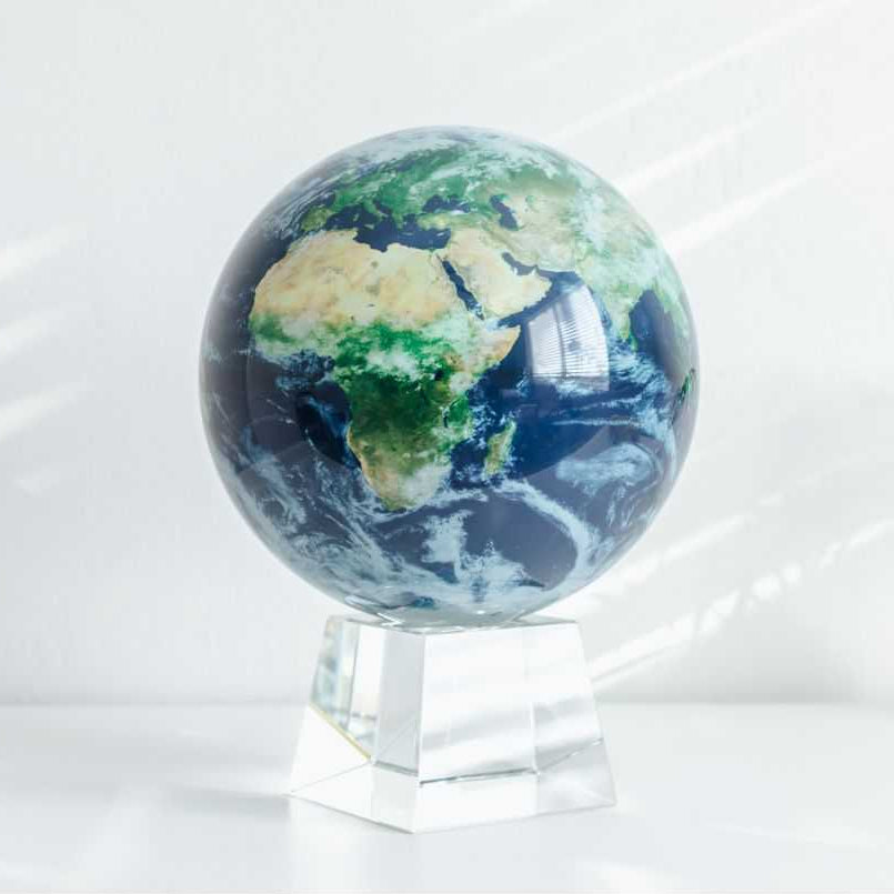 Earth with Clouds Globe