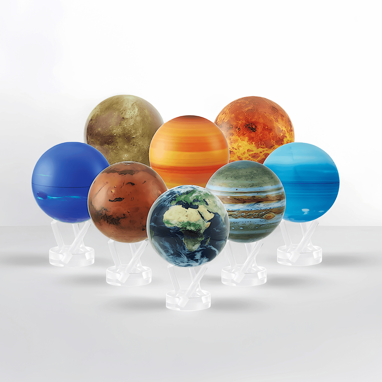 SOLAR SYSTEM PLANET SET WITH ACRYLIC BASE ( 8 planets) - MOVA US