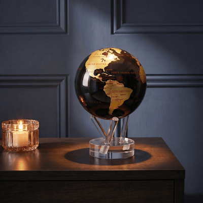 Aurum Ignis World MOVA Globe - MOVA Globes InternationalClassic (4.5″)Acrylic Base - Secondary image