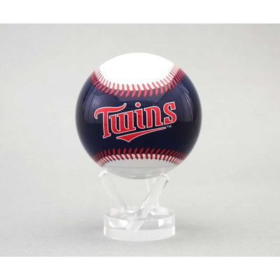 Baseball with 'Twins' logo on a stand against a white background - Secondary image