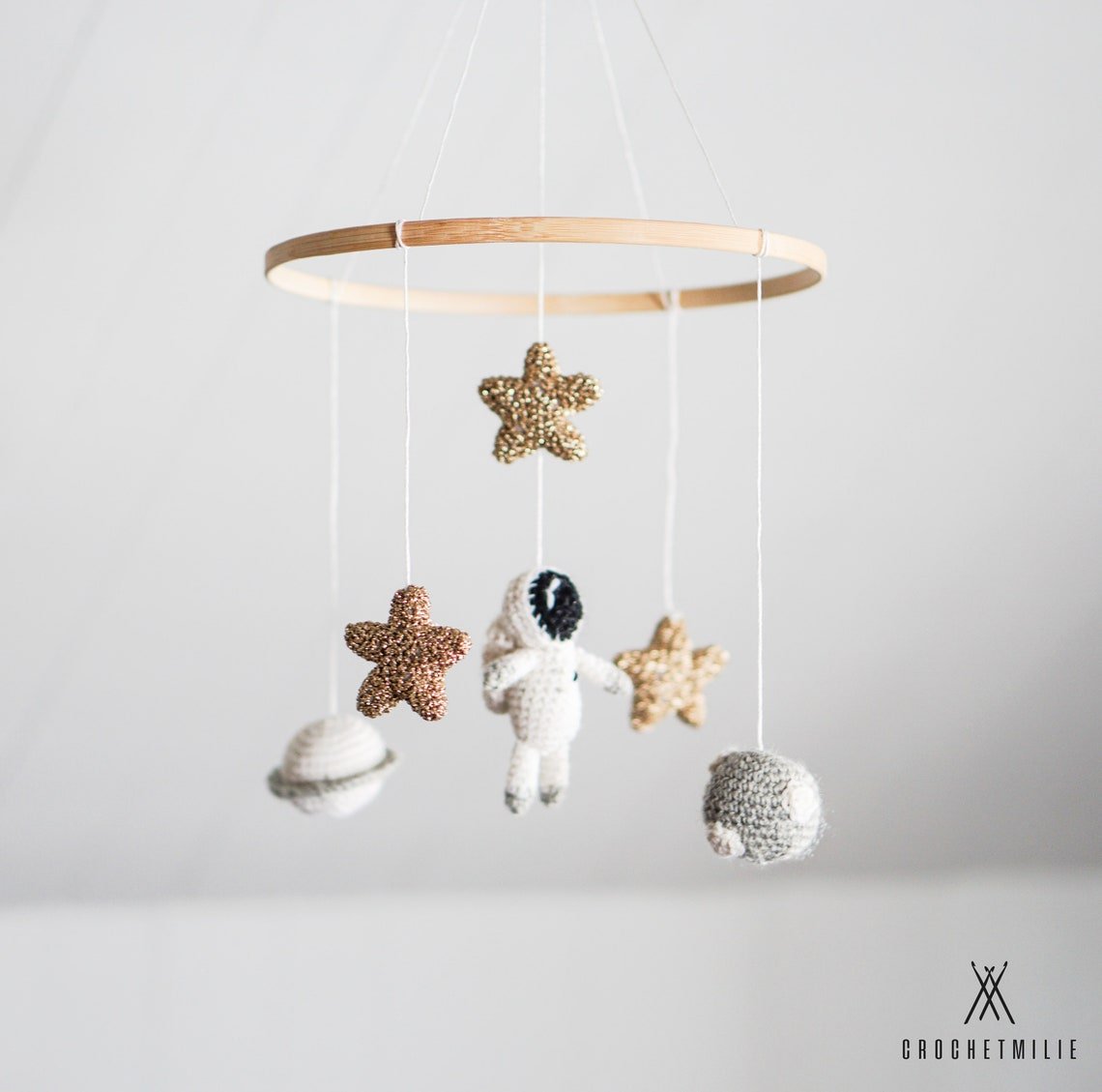 Dreaming of the Universe Baby Mobile by Crochet Milie