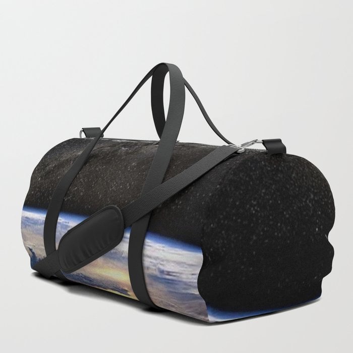 Milky Way Galaxy Duffle Bag by Jeanpaul Ferro
