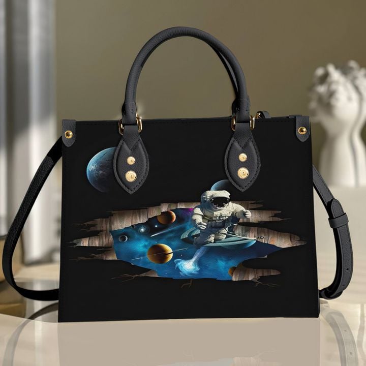 Outer Space Leather Bag Handbag by JammyJob