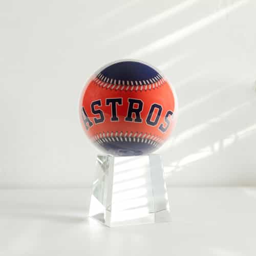 MLB® Astros™ MOVA Globe 4.5" with Crystal Base Tall