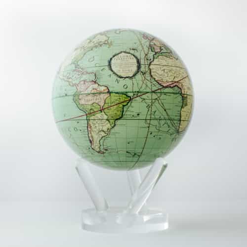 Antique Terrestrial Green MOVA Globe 6" with Acrylic Base