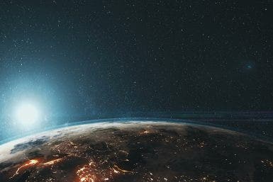 Earth at Night from Space: Mova Globe View