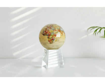 Yellow Political Map World Globe