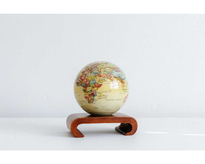 Yellow Political Map World Globe