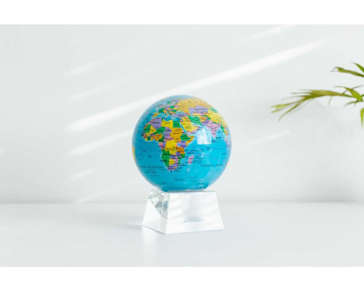 Blue Political Map World Globe