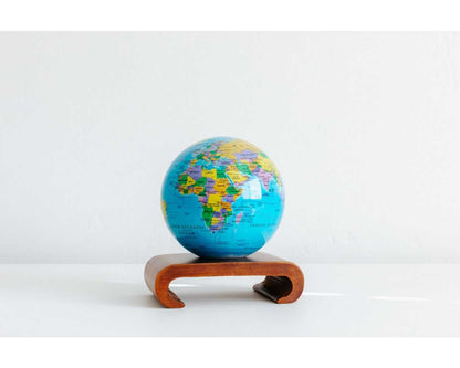 Blue Political Map World Globe