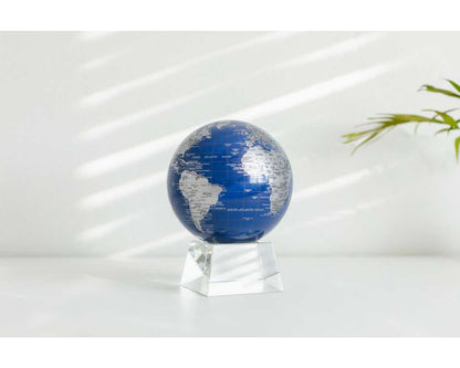 Blue and Silver Globe
