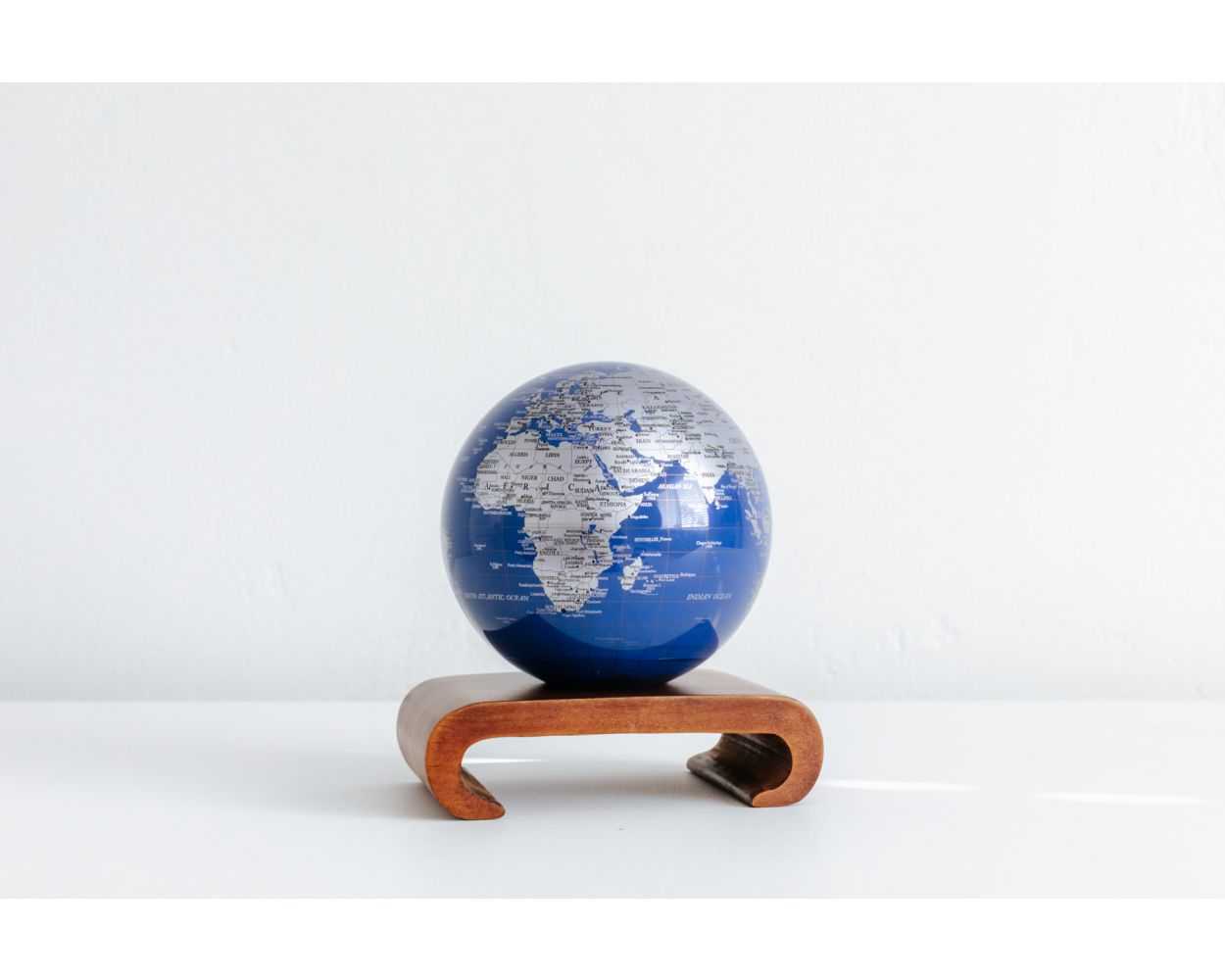 Blue and Silver Globe