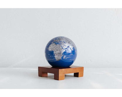 Blue and Silver Globe