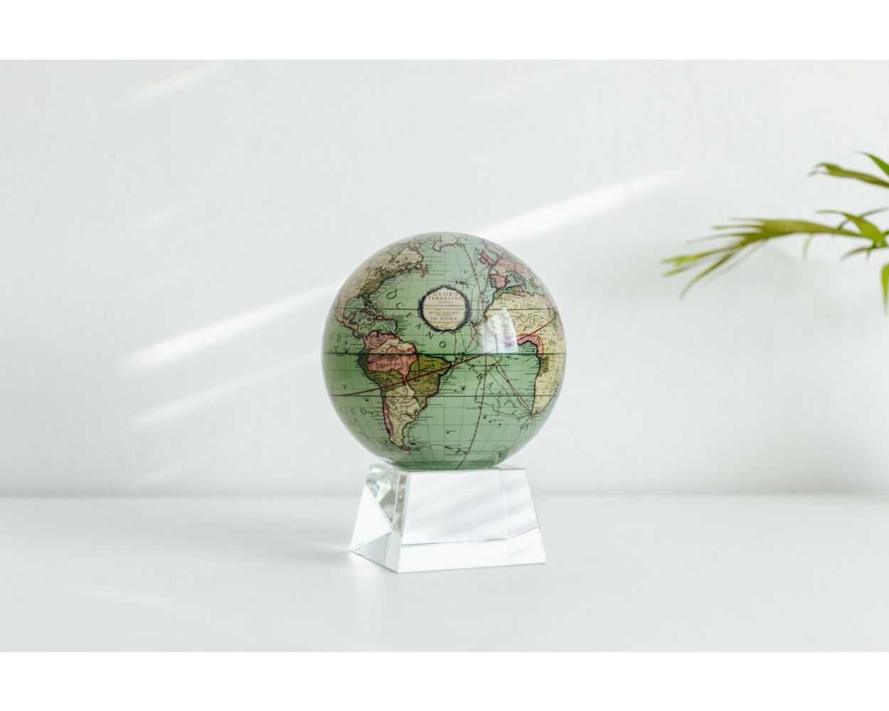 Antique Terrestrial Green Globe
