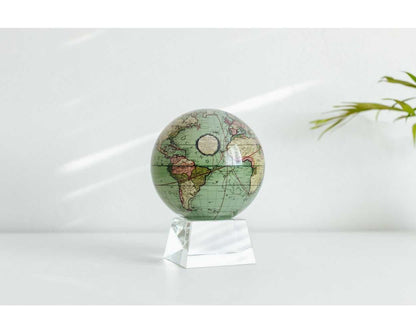 Antique Terrestrial Green Globe