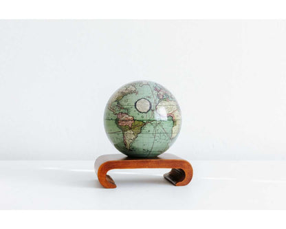 Antique Terrestrial Green Globe
