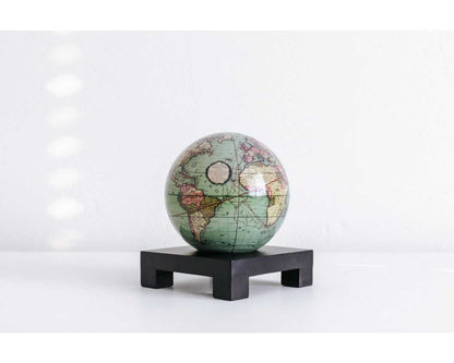 Antique Terrestrial Green Globe