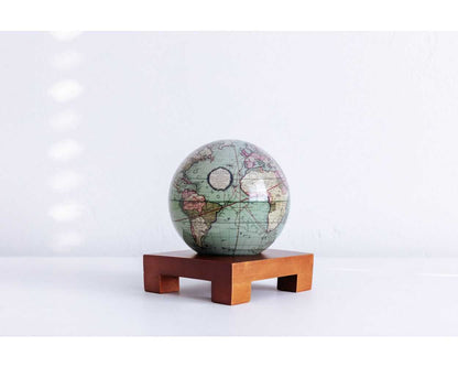 Antique Terrestrial Green Globe