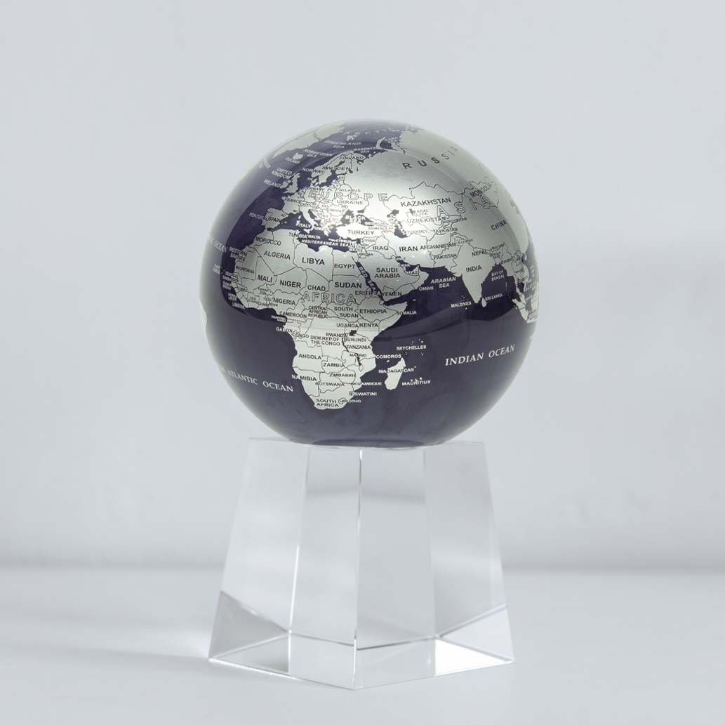 Purple and Silver Globe - MOVA Globes International4.5 inch
