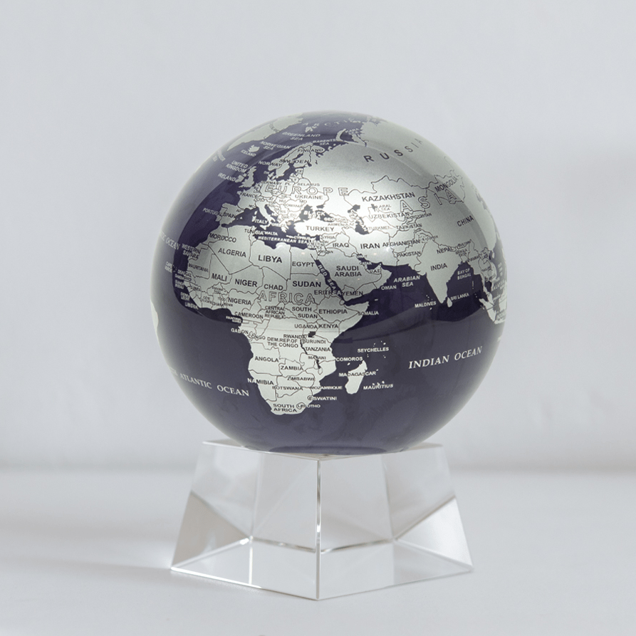 Purple and Silver Globe - MOVA Globes International4.5 inch