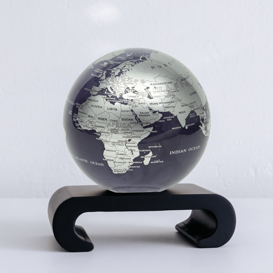 Purple and Silver Globe - MOVA Globes International4.5 inch