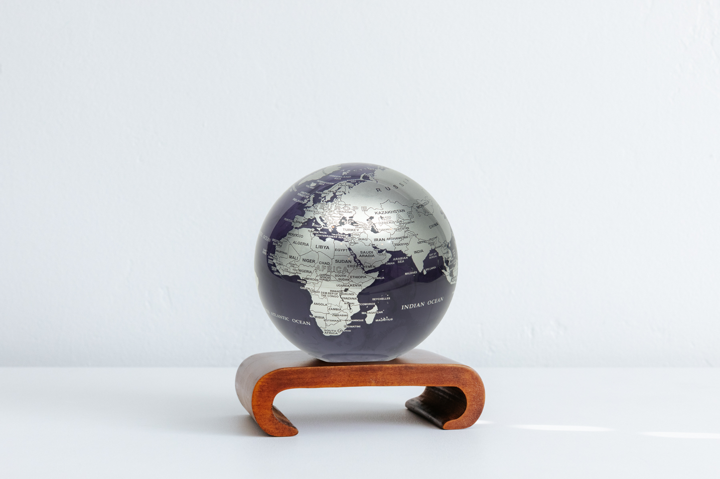 Purple and Silver Globe