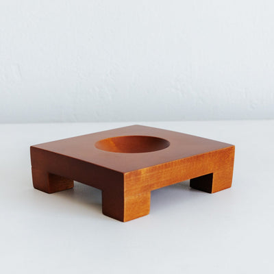 4.5 inch square dark wood base - mova us