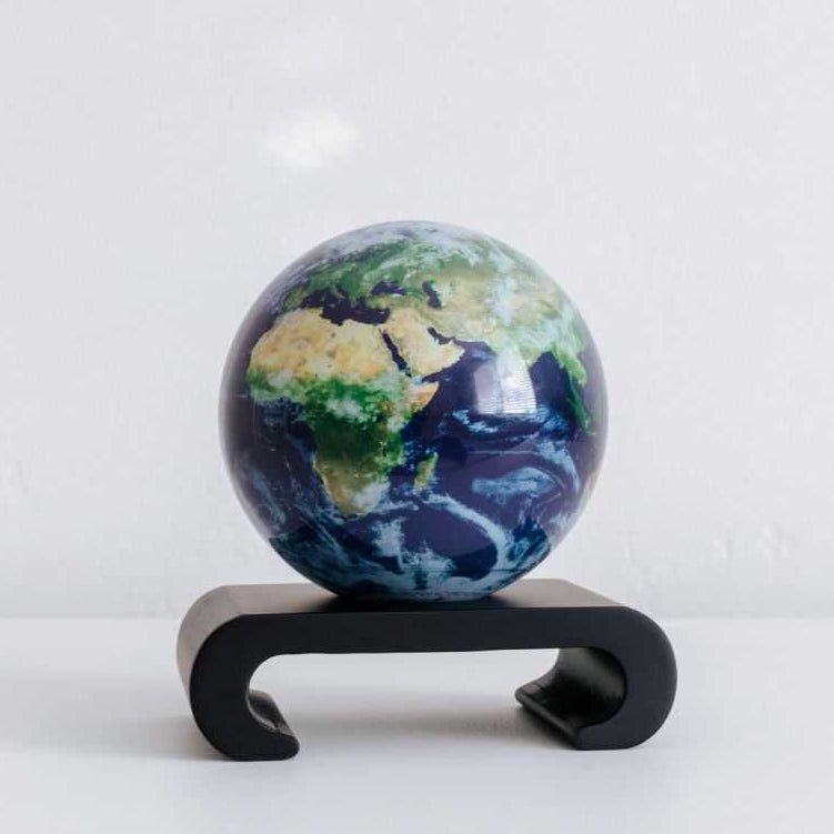Earth with Clouds MOVA Globe | Rotating Blue Planet Design
