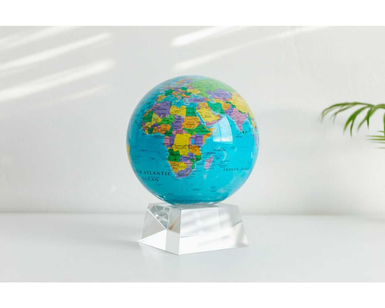 Blue Political Map World Globe