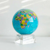 Blue Political Map World Globe - MOVA Globes International6 inch