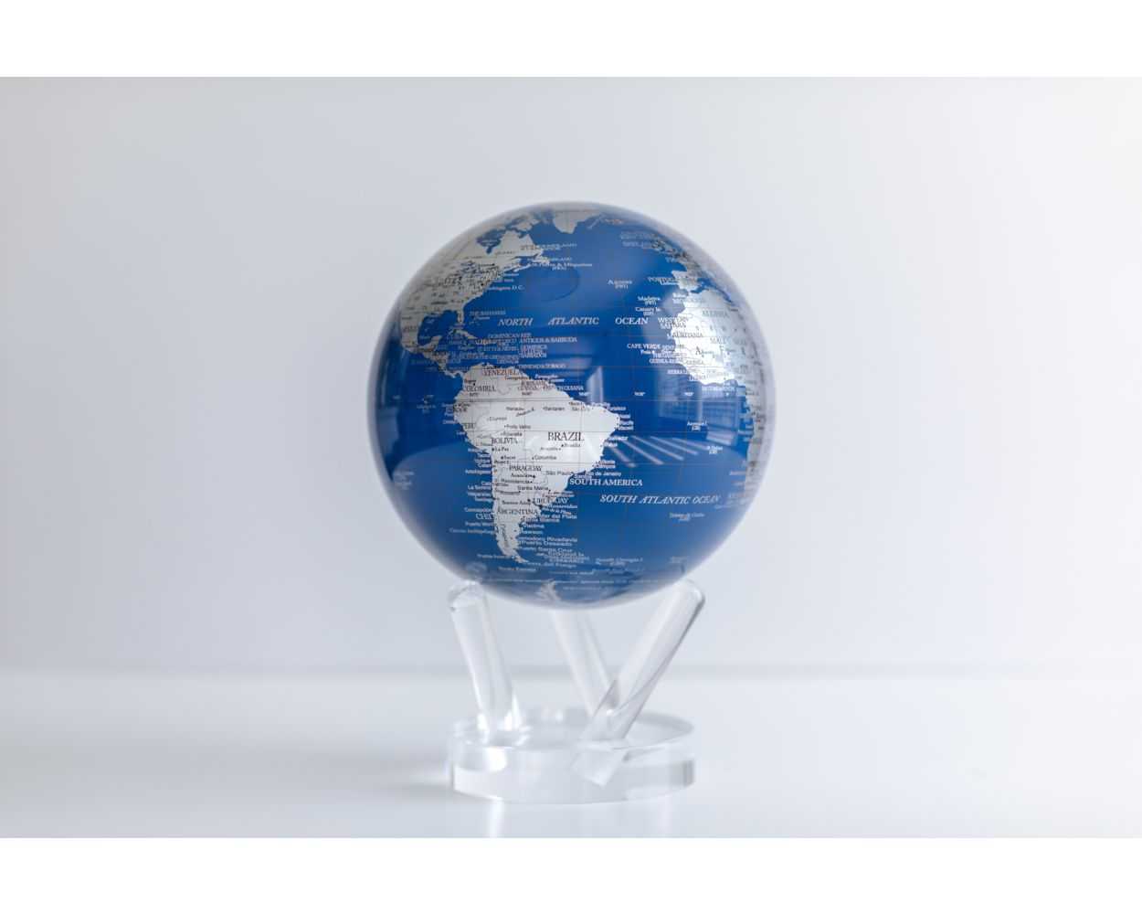 Blue and Silver Globe