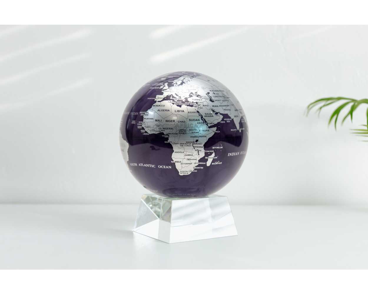Purple and Silver Globe