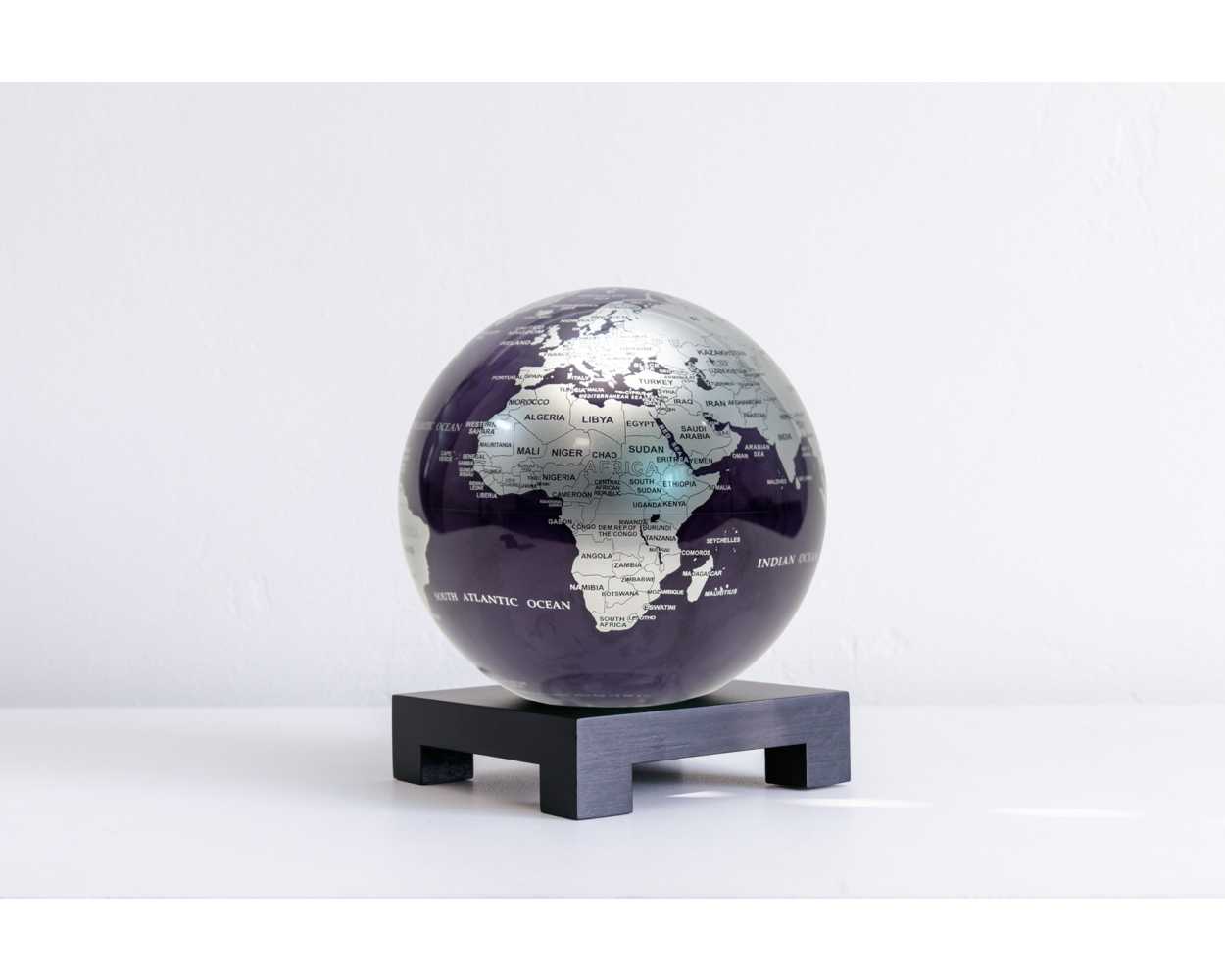 Purple and Silver Globe