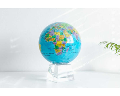 Blue Political Map World Globe