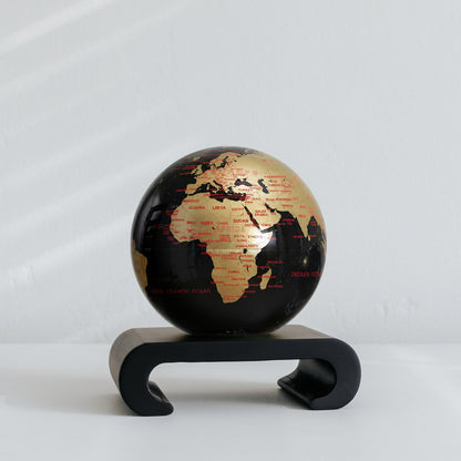 Aurum Ignis World MOVA Globe - MOVA Globes InternationalClassic (4.5″)Arched Base Black