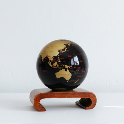 Aurum Ignis World MOVA Globe - MOVA Globes InternationalClassic (4.5″)Arched Base Dark Wood
