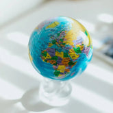 Blue Political Map World Globe - MOVA Globes International4.5 inch
