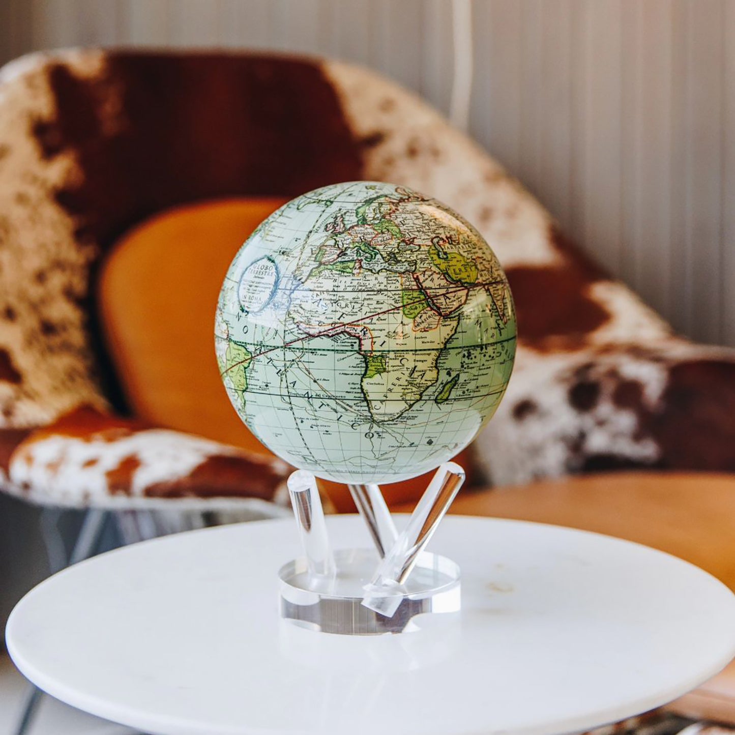 Antique Terrestrial Green Globe