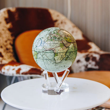 Antique Terrestrial Green Globe
