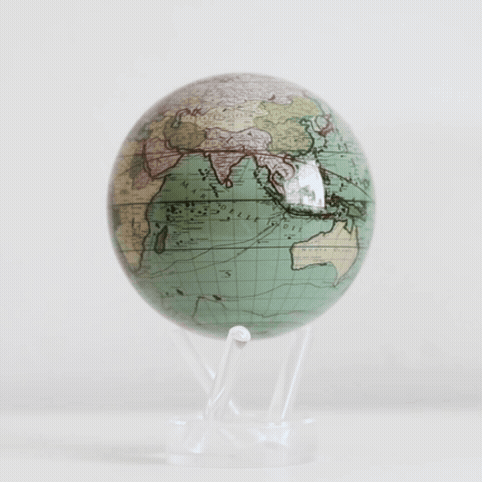 Antique Terrestrial Green Globe - MOVA Globes International4.5"MOVA GLOBE