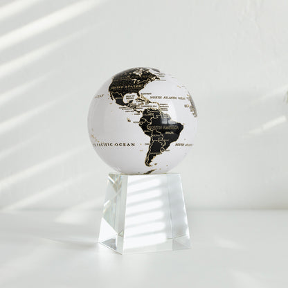 Gilded Terra Lux MOVA Globe - MOVA Globes InternationalClassic (4.5″)Crystal Base Tall