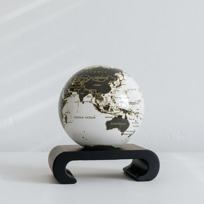 Gilded Terra Lux MOVA Globe - MOVA Globes InternationalClassic (4.5″)Arched Base Black