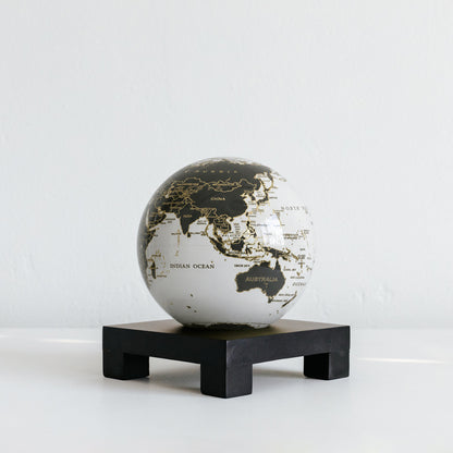 Gilded Terra Lux MOVA Globe - MOVA Globes InternationalClassic (4.5″)Square Base Black