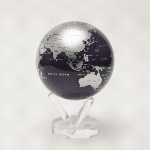 Purple and Silver Globe