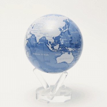 Sky Blue and White Globe