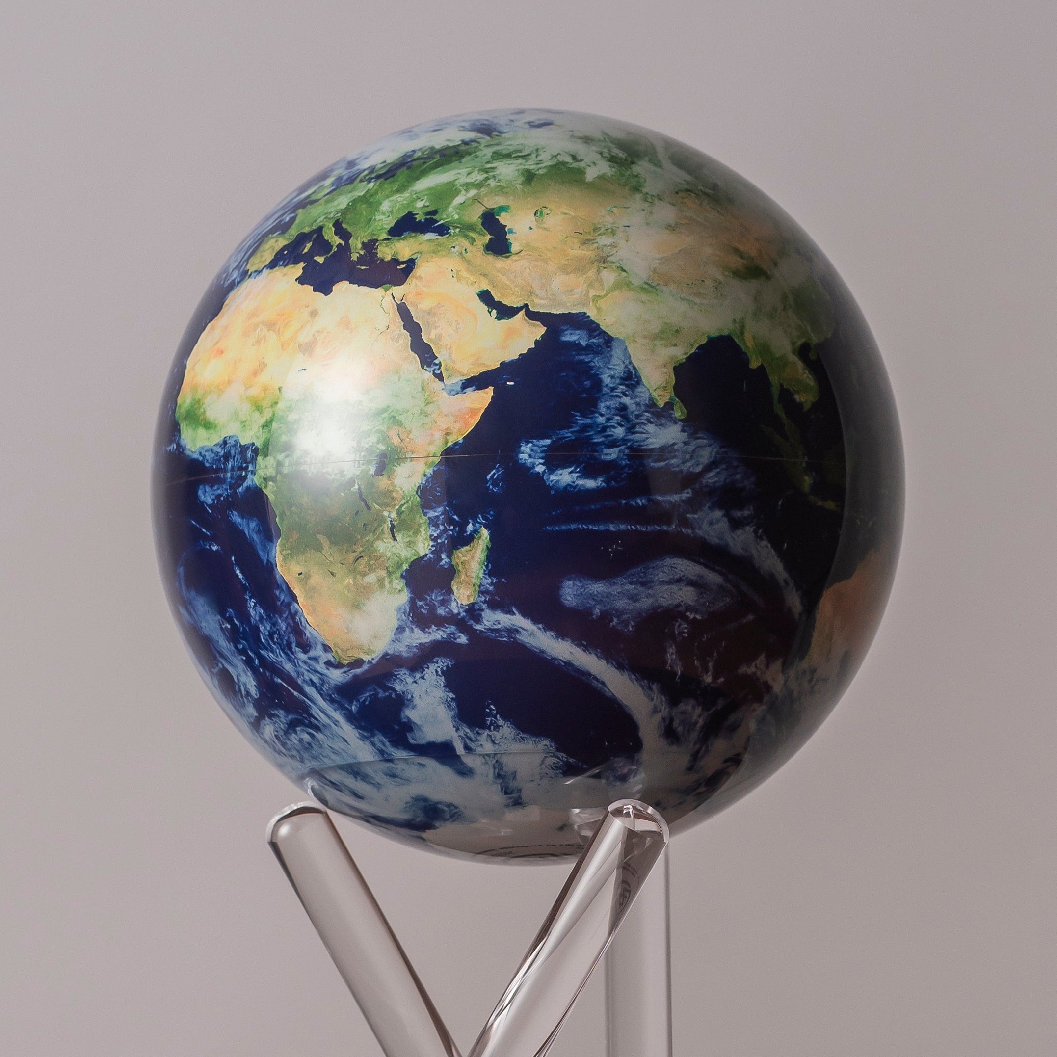Earth with Clouds MOVA Globe | Rotating Blue Planet Design