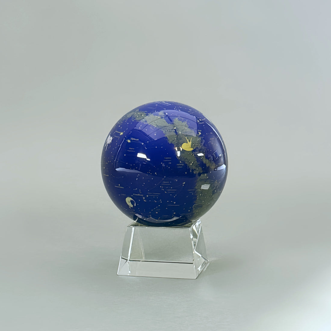 The Little Prince Constellation MOVA Globe on crystal base, front view
