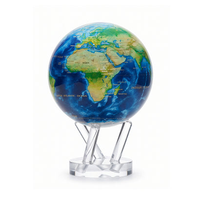 Earth Turquoise Gem MOVA Globe with acrylic base