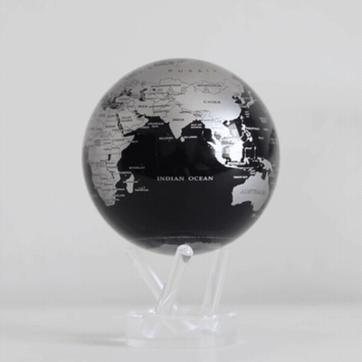 Black and Silver Globe