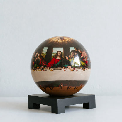 The Last Supper Collectible Globe - MOVA Globes InternationalSignature(6 Inch)Square Base Black